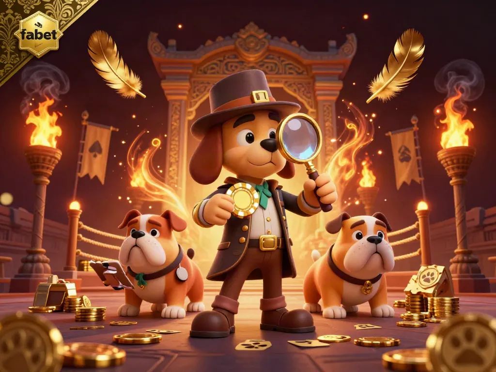 Engage with fabet's dynamic casino gameplay through a whimsical detective exploration of treasures.