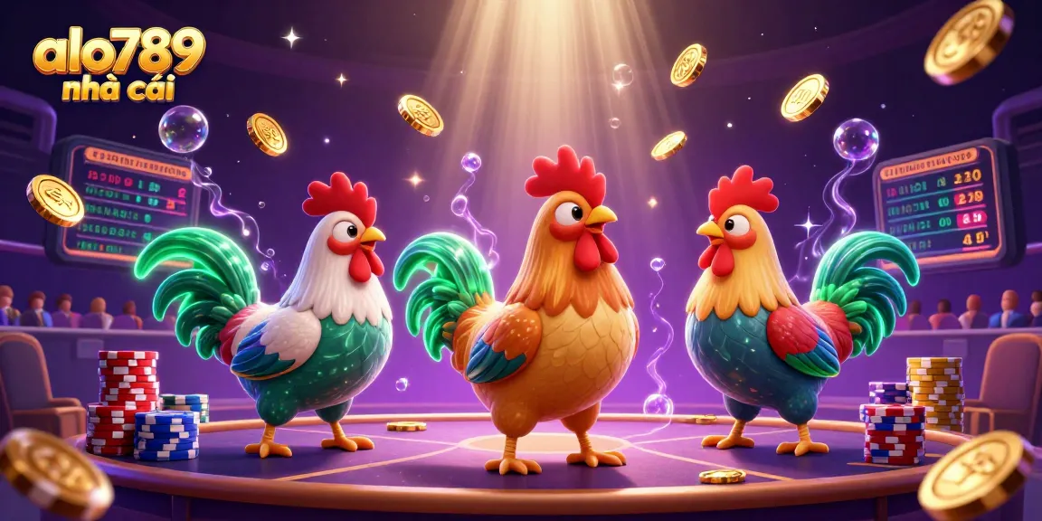 Watch alo789 nhà cái's online cockfighting arena erupt with excitement as winnings flow in golden coins.