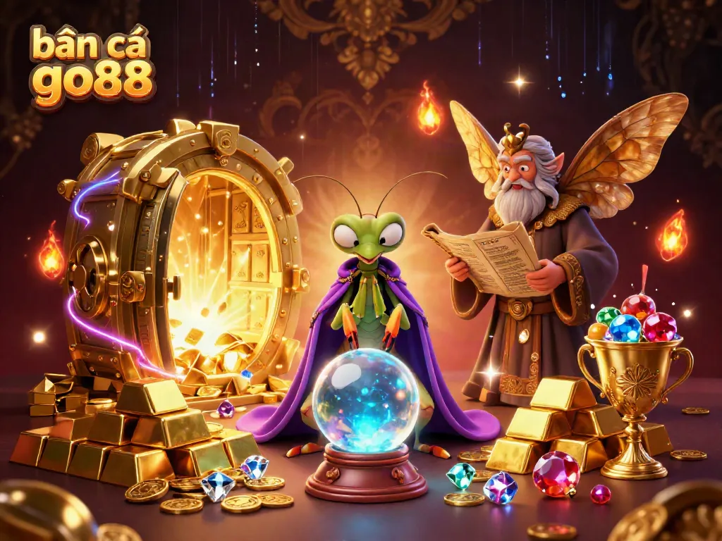 Experience the thrilling bắn cá go88 game with vibrant visuals in a fantastical casino setting.